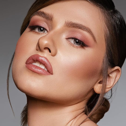 Boobeen Powder Blush Matte Single Color Blush, Pressed Blush Face Makeup Blusher High Pigment Blush for Colorful, Long-wear Glow, Natural Flush Tint for Cheeks (C06)