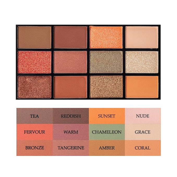 12 Colors Eyeshadow Palette Makeup Shades Nude Matte Shimmer Glitter Pigment, Pro Long Lasting&Waterproof Highlighting Makeup Palette,Ideal Gift(Twilight City)