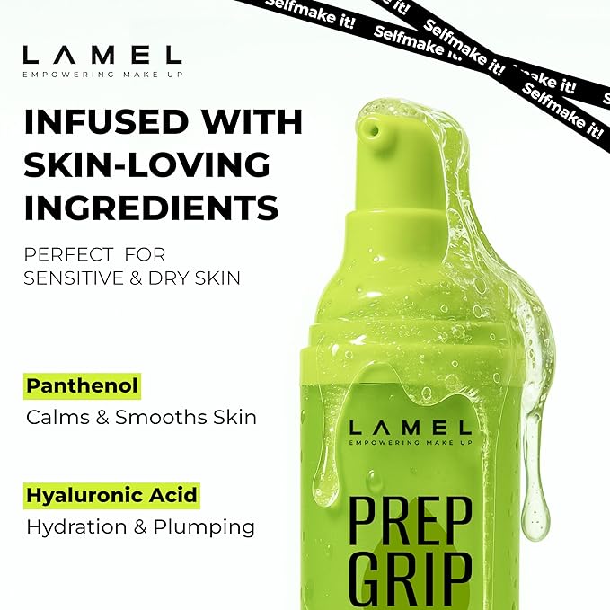 Prep Grip Jelly Primer, Hydrating Primer for Face Before Makeup for Long-Lasting Hold, Gripping Gel Base for Foundation, Lightweight Makeup Application Gel, Plumping Serum Texture, 1.01 fl.oz