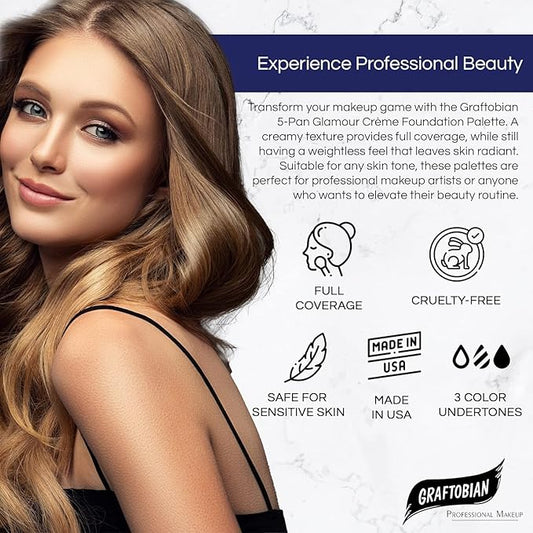 Graftobian High Definition Glamour Creme Palette, Cool #2