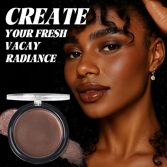 UCANBE Face & Body Cream Bronzer, Natural Tan Sun-Kissed Glow, Buildable Blendable for Long Lasting Bronzed Glow, Lightweight Contour Bronzing Muti-Use Shaping Palette for All-Day Luminous
