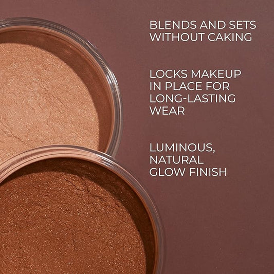 COVER FX Illuminating Setting Powder Duo - Light - Lightweight Finishing Powder - Sets Makeup All-Day