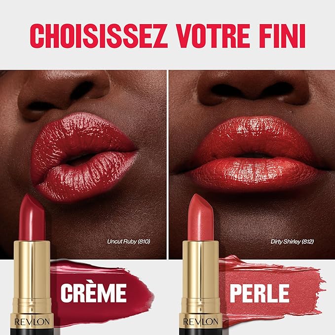 Revlon Super Lustrous Lipstick, Creamy Formula For Soft, Fuller-Looking Lips, Moisturized Feel, 720 Fire & Ice, 0.15 oz
