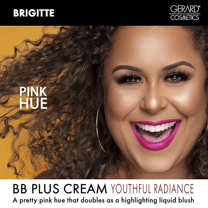 Gerard Cosmetics BB Plus Illumination Cream, Skin Perfecting Liquid Highlighter BB Cream for a Natural Radiant Glow, Multi Use Illuminizer Makeup, Brigitte