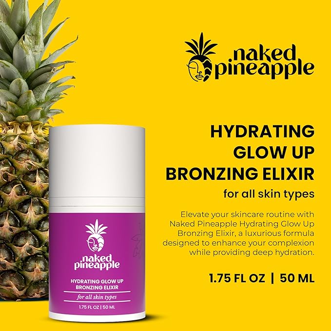 Hydrating Glow Up Bronzing Elixir - Enhances Complexion & Glow, Promotes Smooth Skin, Hydration & Moisture Lock - Makeup Primer, 1oz