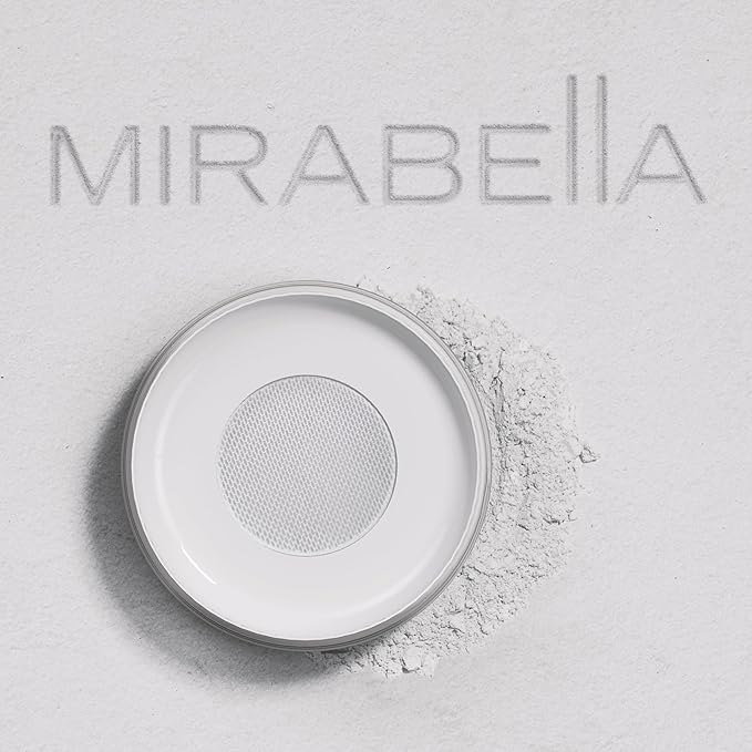 Mirabella Perfecting Loose Powder, HD Matte Finish Translucent Setting Powder with Light-Diffusing Silica, Antioxidant-Infused Face Powder with Peptides, Offers Age-Defying Benefits with Oil Control