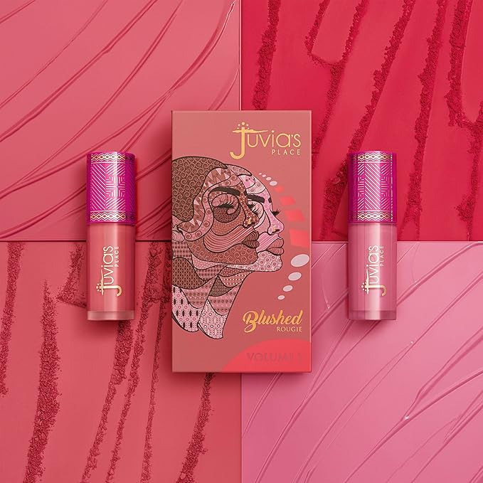 Juvia's Place Blushed Liquid Blush Dahlia - Dewy Tint Cheeks Makeup Glow Pigment Effortless Beauty Long Lasting Cosmetics Soft Creamy Natural Buildable All Skin Color Light Flawless Finish Blend