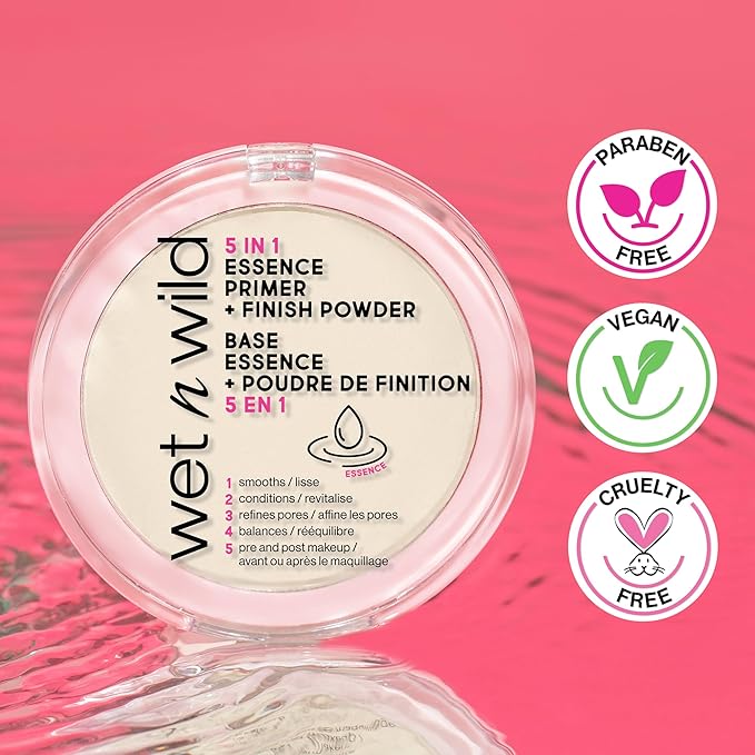 wet n wild 5 In 1 Essence Primer + Finish Powder (Pack of 2)