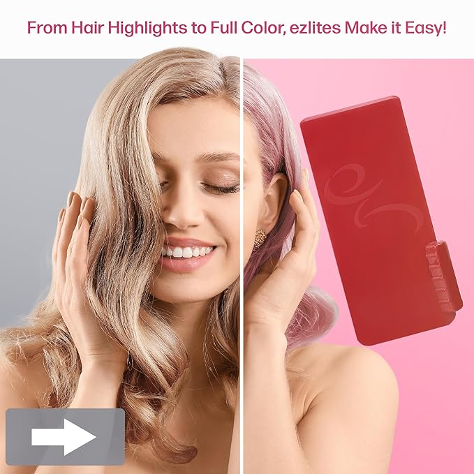 Balayage & Highlighting Board by Celebrity Stylist James Collins - Hairstylist Essentials Salon Supplies - Highlight Board for Dying Hair - Red