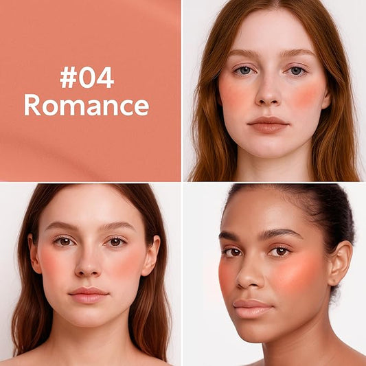 FV Liquid Blush, Long Lasting Buildable Cream Cheek Tint with High-Pigment Color, Weightless Blendable Formula for Natural Dewy Finish (Romance)