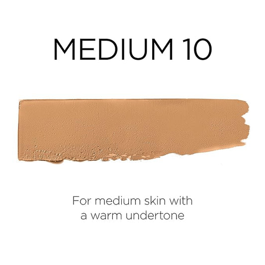 L'Oreal Paris Age Perfect 4-in-1 Tinted Face Balm Foundation with Firming Serum, Medium 10, 0.61 Ounce