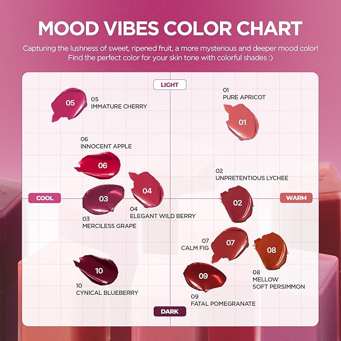 lilybyred Mood Liar Velvet Tint | Korean Moody Matte Lip Stain, Creamy Velvet Texture, Blurring Soft-Focus Effect, Highly Pigmented, Smudge-Proof, Long-Lasting, 0.14 oz. (04 Elegant Wild Berry)
