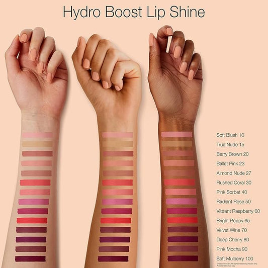 Neutrogena Hydro Boost Moisturizing Lip Gloss, Hydrating Non-Stick and Non-Drying Luminous Tinted Lip Shine with Hyaluronic Acid to Soften and Condition Lips, 70 Velvet Wine, 0.10 oz