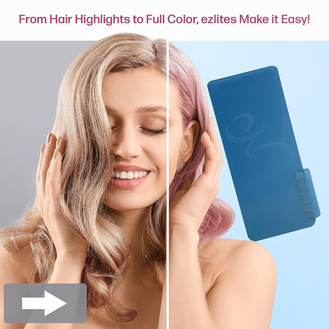 Balayage & Highlighting Board by Celebrity Stylist James Collins - Hairstylist Essentials Balayage Hair Salon Supplies - Highlight Board For Dying Hair - Hair Salon Supplies - Blue