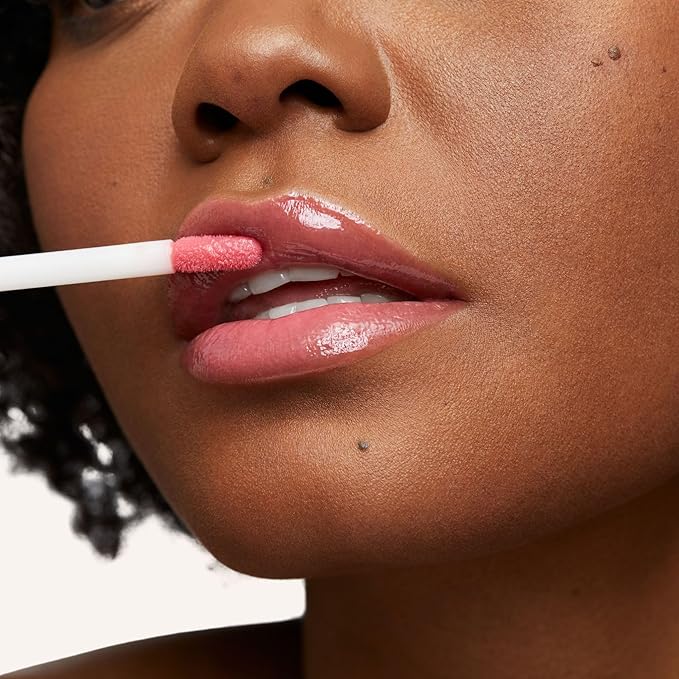 Woosh Beauty, Spin-On Lip Gloss, Hydrating Hyaluronic Acid & Shea Butter, No Fine Lines, Shine Finish, Vegan & Cruelty-Free