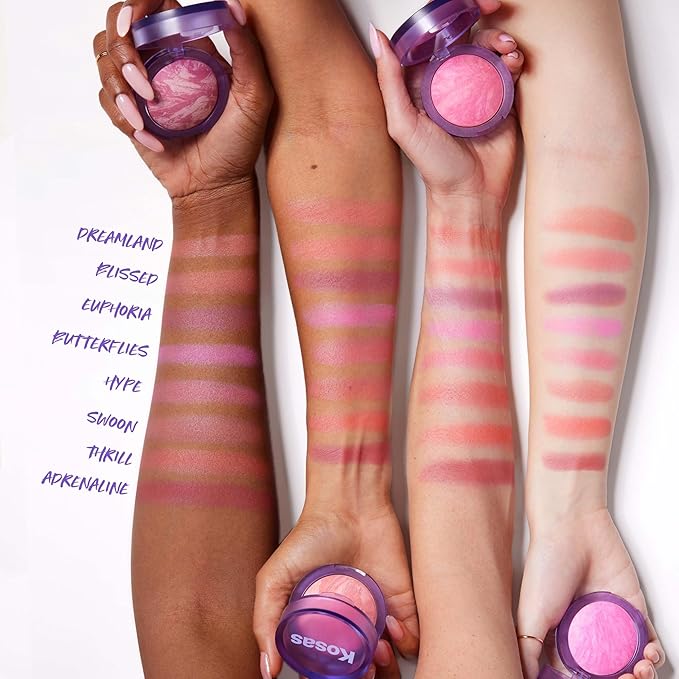 Kosas Blush is Life –Talc-Free Dimensional Blush Baked with Squalane & Hyaluronic Acid – Long Wear, Safe for Sensitive Skin- Thrill