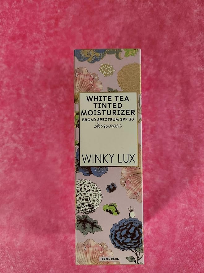 Winky Lux White Tea Tinted Moisturizer SPF 30 Sunscreen for Face with SPF, Makeup Face Moisturizer with Vitamin E, Medium