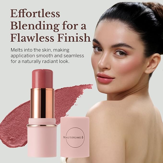 Blush Stick for Cheeks & Lips Multistick Cream Blush- Easy to Apply & Blend- Infused with Nourishing Ingredients for your Skin Compact Travel Size Makeup- & Beauty Products for Women