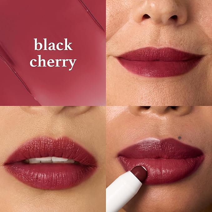 Julep All-in-One Beauty Trio: Cushion Complexion Foundation Cocoa, Skip the Brush Blush Stick Passion Fruit, and It’s Balm Tinted Lip Balm Black Cherry