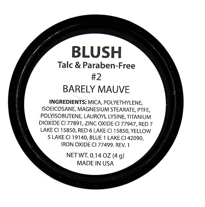 Barely Mauve Pixie Pink Vegan Blush Pressed Cheek Color Powder, Talc & Paraben Free, No Animal Testing & Cruelty Free