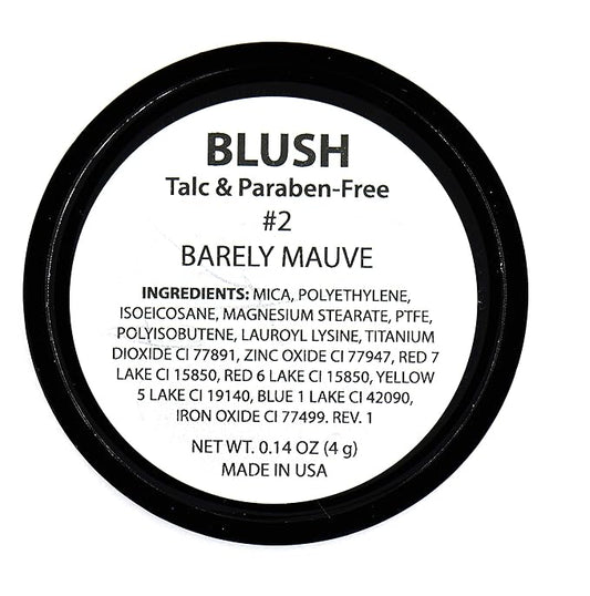 Barely Mauve Pixie Pink Vegan Blush Pressed Cheek Color Powder, Talc & Paraben Free, No Animal Testing & Cruelty Free