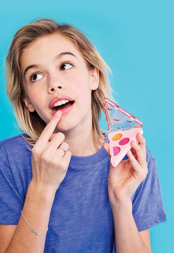 iscream Pizza Slice Shaped Vanilla Scented Solid Lip Gloss Trio