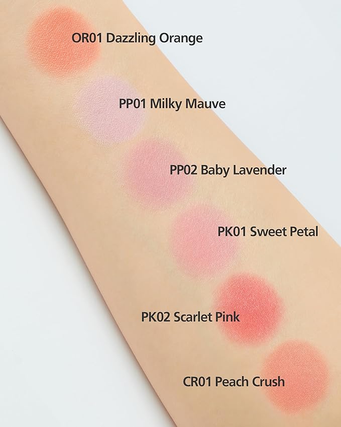 THESAEM Jelly Blusher PP02 Baby Lavender - Velvety Finish Soft Jelly Powder Cheek - Easy Blending Formula- Lightweight, Smooth, Natural Buildable Blusher