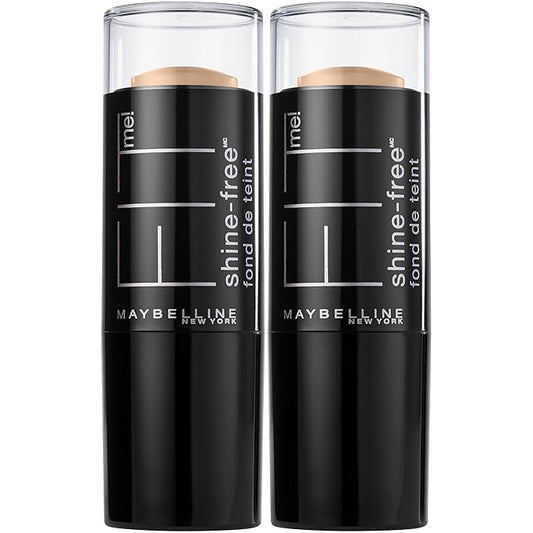 Maybelline New York Fit Me Shine-free + Balance Stick Foundation Makeup, Classic Ivory, 2 Count