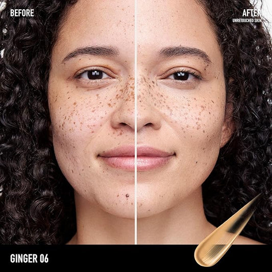 bareMinerals Complexion Rescue Tinted Moisturizer for Face with SPF 30, Vegan Tinted Mineral Sunscreen with Hyaluronic Acid, Mini Size, Ginger 06