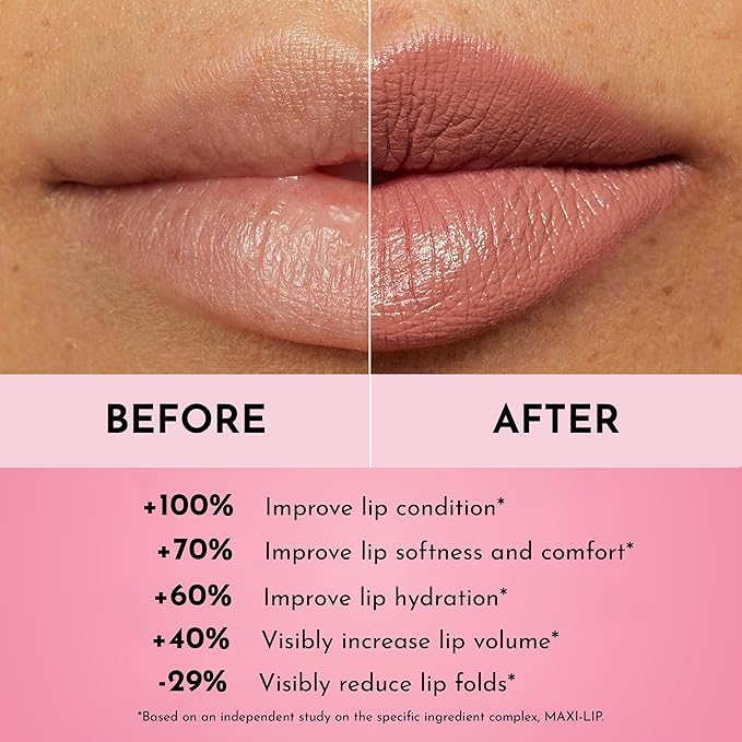 Forget the Filler Lip-Plumping Line-Smoothing Satin Cream Lipstick, Soft Truffle, Pink, 0.1 Ounce