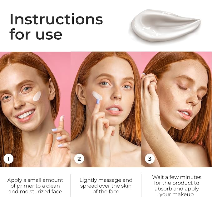 Pore-Refining Face Primer BB Cream and Moisturizing Lotion for Long-Lasting Makeup and Skincare