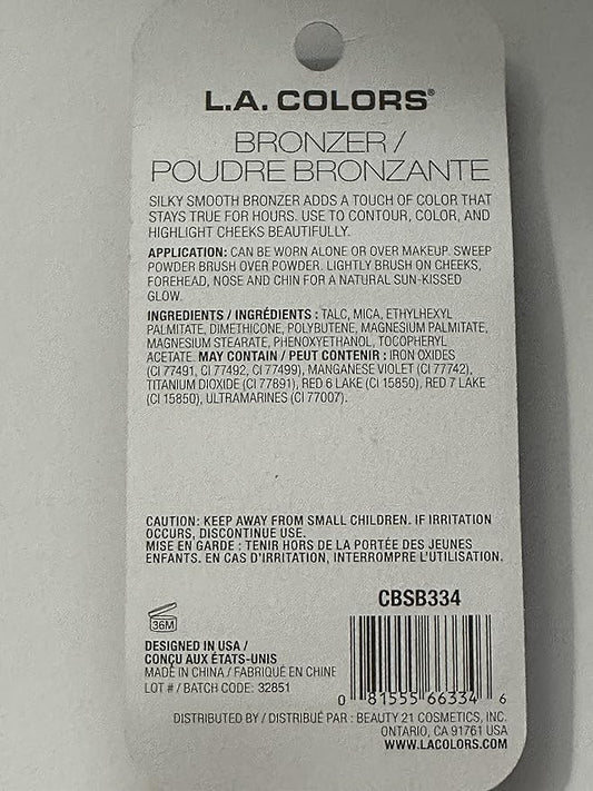 L.A Colors Professional Series BLUSH with Applicator, BSB334 Bronze, 0.13 Oz