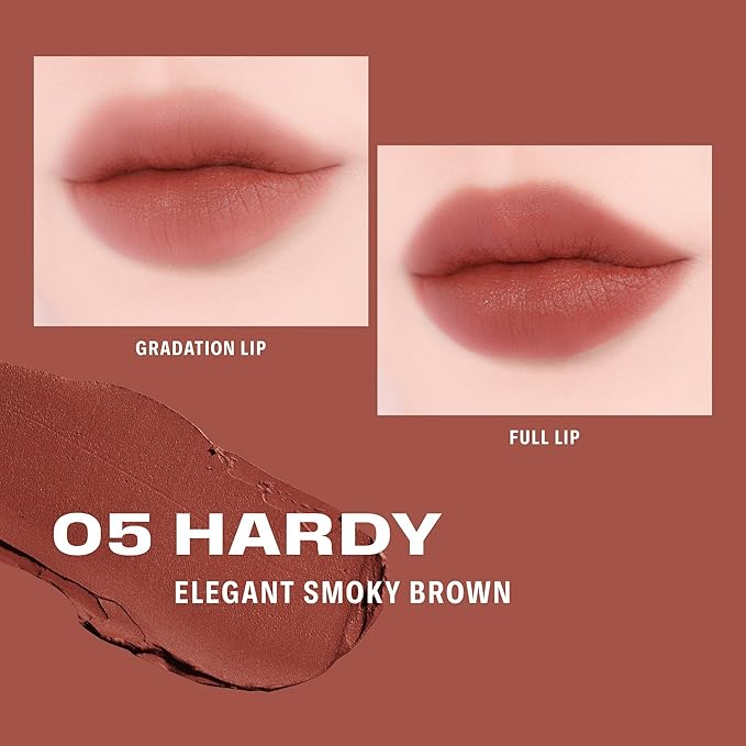 BRAYE LIPSLEEK BLUR | Blush for Cheeks & Lips, Korean Makeup Blush, Cool Lip and Cheek Balm, Vegan Cream, Lightweight w/Blendable & Buildable Makeup, Natural Look 05 HARDY 0.08oz