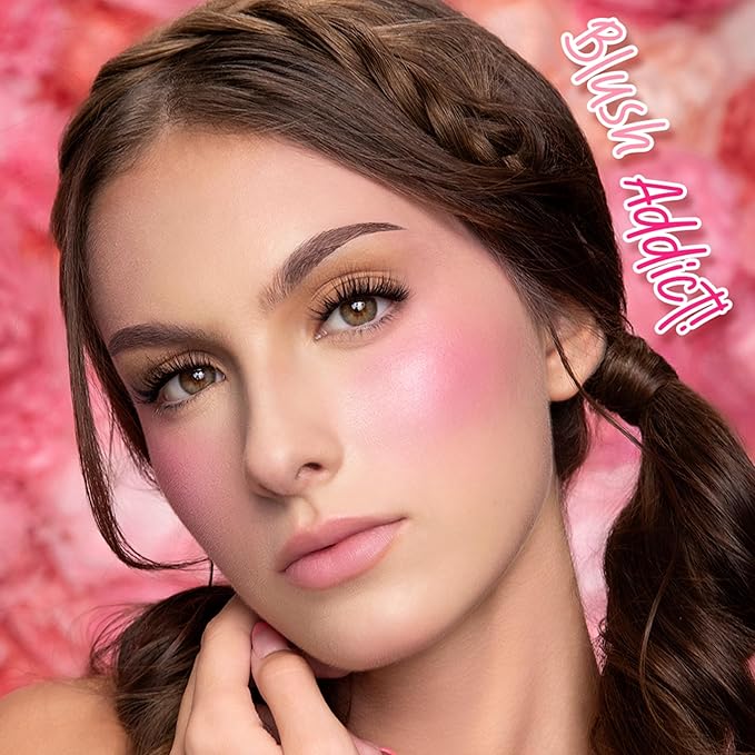 | Liquid Blush | Long-Lasting Liquid Blush | Non-Greasy | Highly Pigmented | Suitable for All Skin Types | Matte Colors | Subtle Shimmer Highlights | Shade: Pink Cheeks| 6ml | Model PKLB08