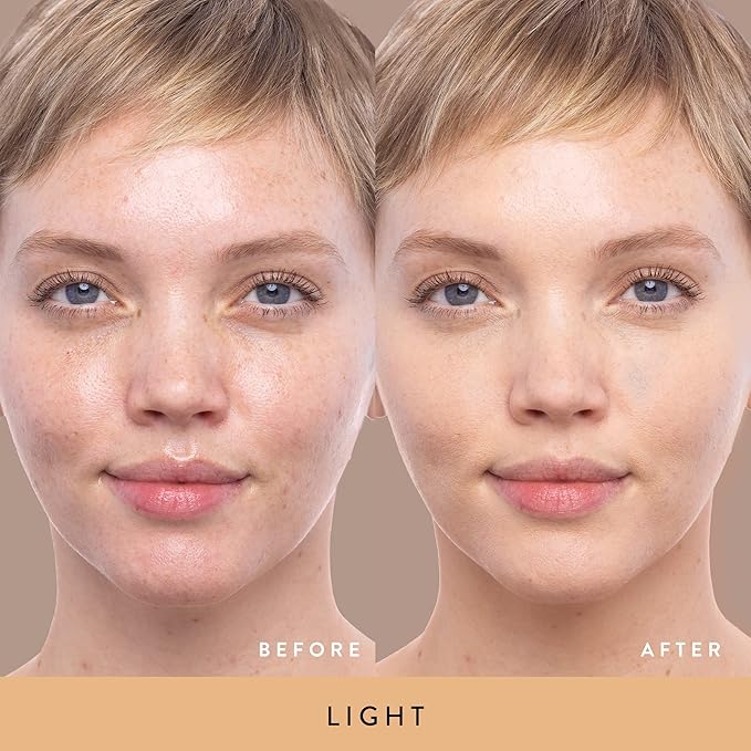 LAURA GELLER NEW YORK Redness Care Kit: Double Take Liquid Foundation, Light + Ideal Fix Concealer, Light + Baked Blurring and Setting Powder, Light/Medium