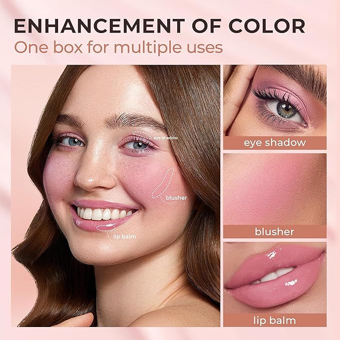 Black Cream Blush, Color Changing For Cheeks & Lips Balm Tint Black Clear Crystal Blush, Color Change pH Magic Waterproof Gel Cheek Blendable Multi-Use Balm
