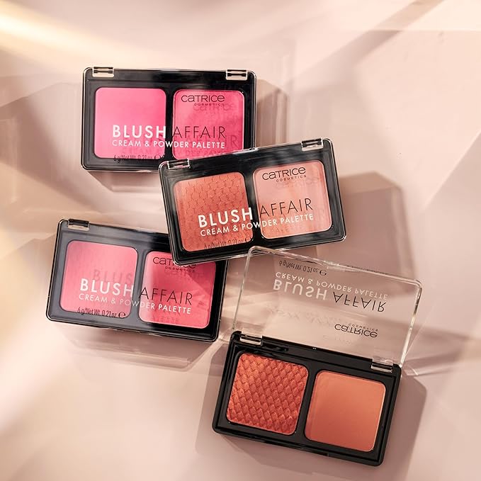 Catrice | Blush Affair Cream & Powder Palette | Highly Pigmented Radiant Cream & Soft Matte Powder | Vegan & Cruelty Free (040 Peach Passion)