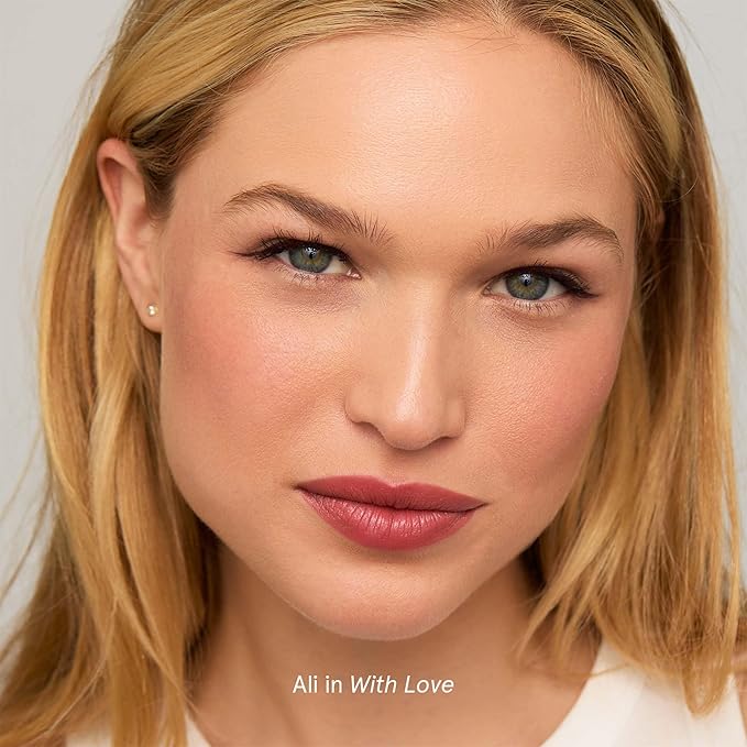 SOSHE Beauty - Ceramide Lip Silk Refill | Sheer Hydrating, Silky, Buildable Lipstick | Ceramides, Vitamin E, Shea Butter | Cruelty-Free, Certified Plastic Negative (With Love - Warm Peach; REFILL)