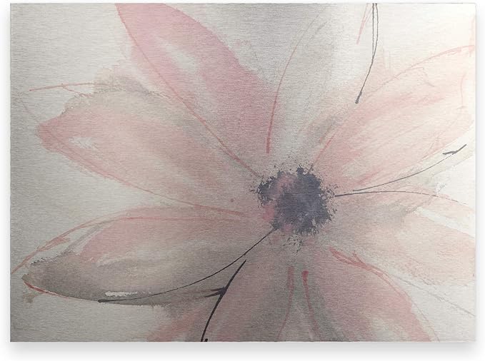 Trademark Fine Art ' Blush Clematis I ' Floating Brushed Aluminum Art by Chris Paschke 16x22
