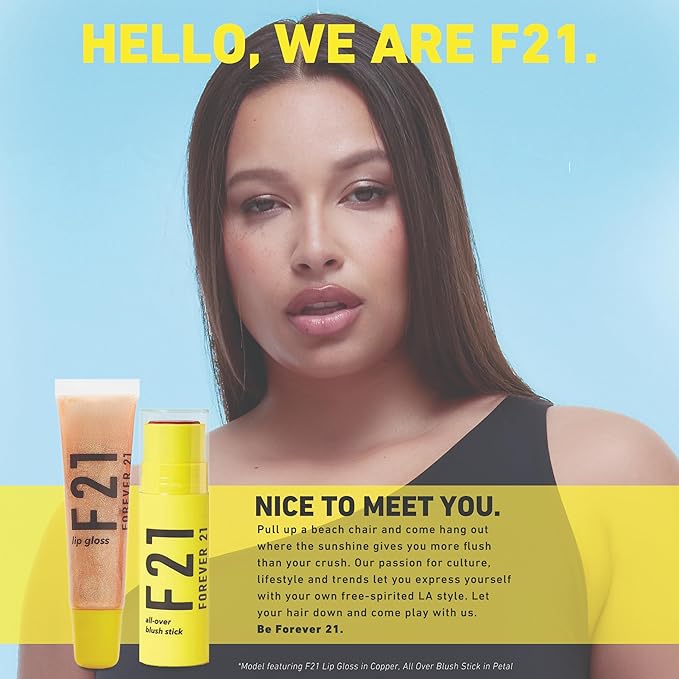 Forever 21 F21 Beauty Lip Gloss, Non-Sticky, Non-Greasy Texture, Wear Alone or Over Your Favorite Lipstick, Angelic
