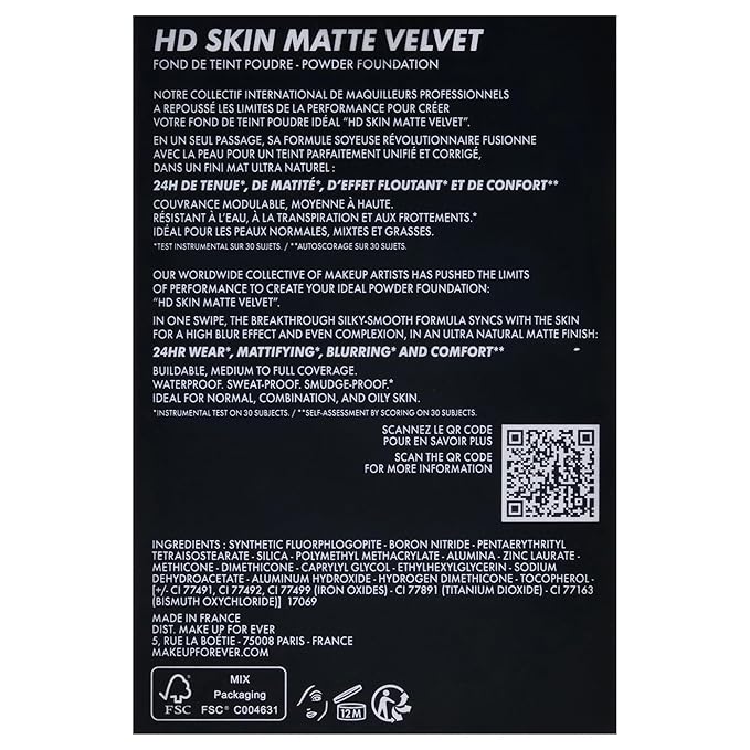 HD Skin Matte Powder Foundation - 2N34 by Make Up For Ever for Women - 0.38 oz Foundation