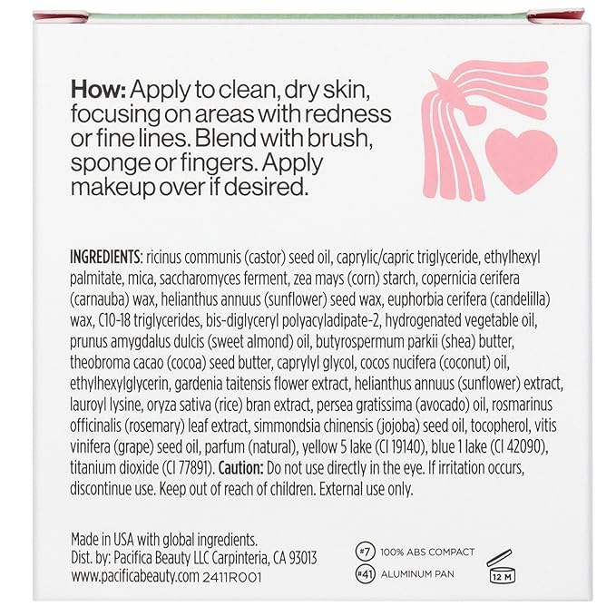 Pacifica Earthly Being Magic Correcting Balm – Green Color Corrector Face Primer for Redness, Vegan & Cruelty-Free Smoothing Balm, 0.28 oz