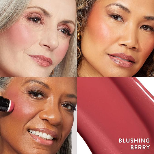 LAURA GELLER NEW YORK Serum Blush Cheek Tint Duo: Practical Pink + Blushing Berry