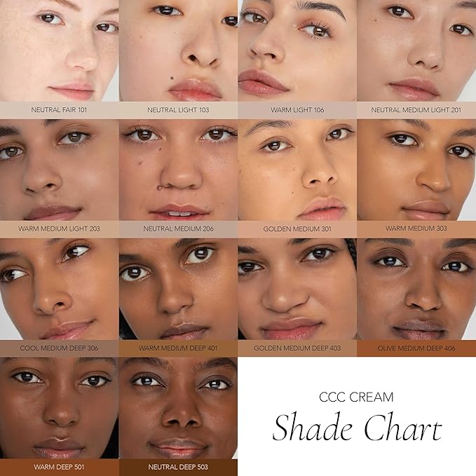 CLE Cosmetics CCC Cream (Warm Deep 501) - Color Correcting Foundation with Sunscreen - Lightweight, Hydrating, Light to Medium Coverage - BB & CC Cream Hybrid - 1 fl oz