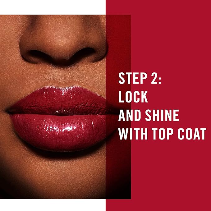 Rimmel London Provocalips 16hr Kiss-Proof Lip Color - Two-Step Liquid Lipstick to Lock in Color and Shine - 210 Flirty Fling, .14 fl.oz.