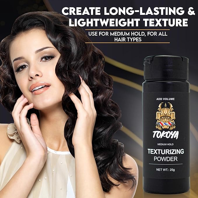 TOKOYA Texturizing Powder - 25g | Instant Volume, Matte Finish, Long-Lasting Hold