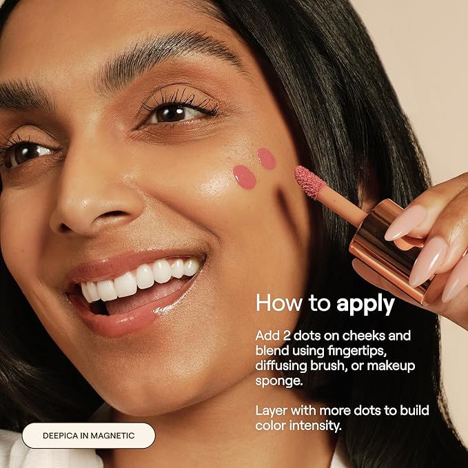 Live Tinted Blush Crush - Creamy Liquid Blush for All Skin Tones, Skincare-Powered With Peony Extract, Aai Fruit Oil, and Vitamin C Infused, Soft Pink, 1 oz
