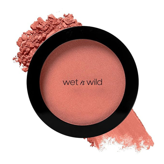 wet n wild Color Icon Blush Bed of Roses, Mega Last High-Shine Lipstick Pinky Ring Cruelty-Free Makeup Bundle