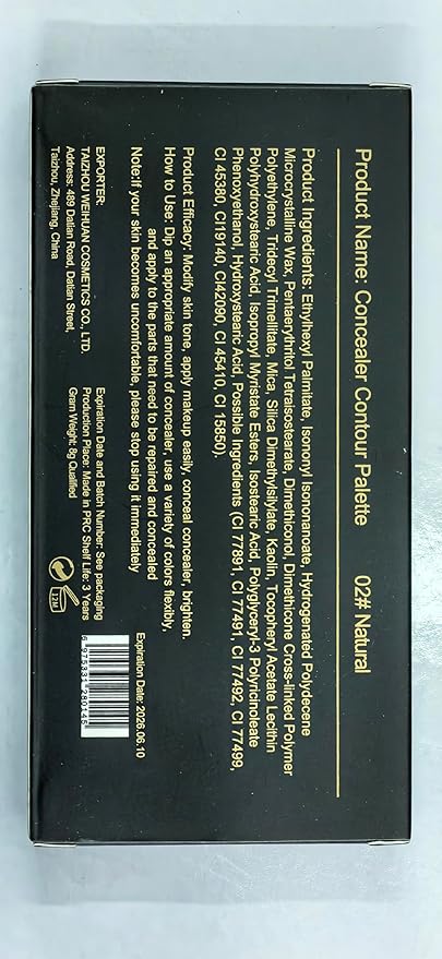 6 Colors Correcting Concealer Palette, Makeup Cream Contour Palette with Brush, Contouring Foundation Highlighting Concealer Palette for Conceals Dark Circles, Redness, Acne, Blemish(B)