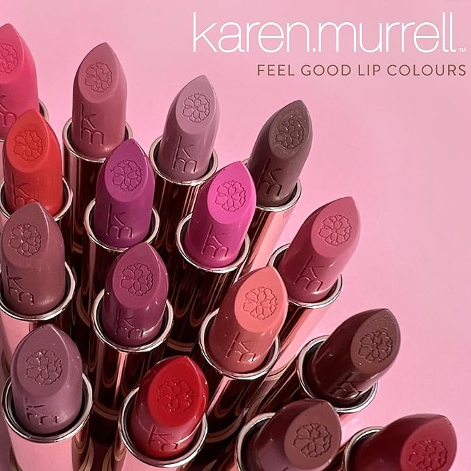 Karen Murrell - Natural Lip Stick - Lipstick 13 Camellia Morning - Pink Lipstick - Matte Finish, 100% Natural Ingredients, Moisturizes & Hydrates Lips - Paraben & Cruelty Free
